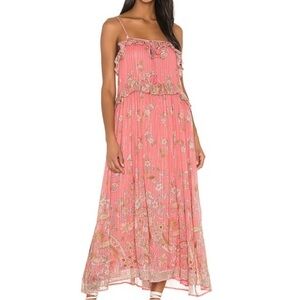 Spell Hendrix strappy Maxi Dress in dusty pink